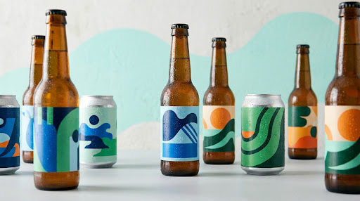 JINGDU craft beer bottles and cans